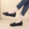 Soft leather soft bottom ladieswear shoes flatsabrasion resistantwaterproofbows work shoes wechat group purchase live broadcast one piece dropshipping