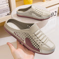 Men's summer new breathable mesh slides - slip-on, backless, casual beach sandals with trendy perforated design
