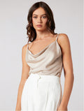 Suit with artificial silk satin suspenders women's stacked collar outwear sexy bottom swing collar short tops