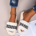2024 new arrival slippers wholesale winter rabbit fur cotton slippers floor cotton home indoor heattech parent-child confinement slippers