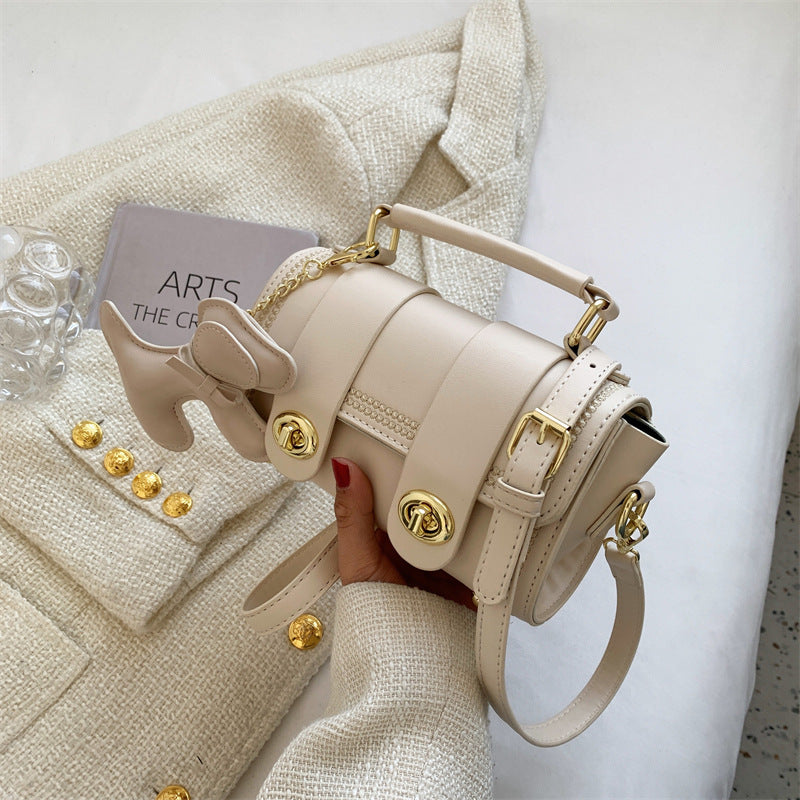 Foreign style bag contrasting color women's small bag 2025 new portable Boston bag fashionable and simple shoulder messenger bag