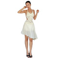 European and american women's clothing  summer new sexy street style halter neck cutout top and asymmetrical midi skirt set