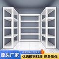 Shelves, shelves, for home, multi-layer floor-standing warehouse, balcony storage, utility room, commercial overtime steel storage shelves