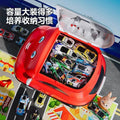 Kids' tinplate toy car set - pull-back inertia cars - birthday gift for boys - children's day gift - includes storage case