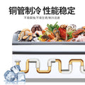 Curved island cabinet, supermarket dumplings, meatballs, ice cream display freezer, transparent glass arc island cabinet, commercial freezer