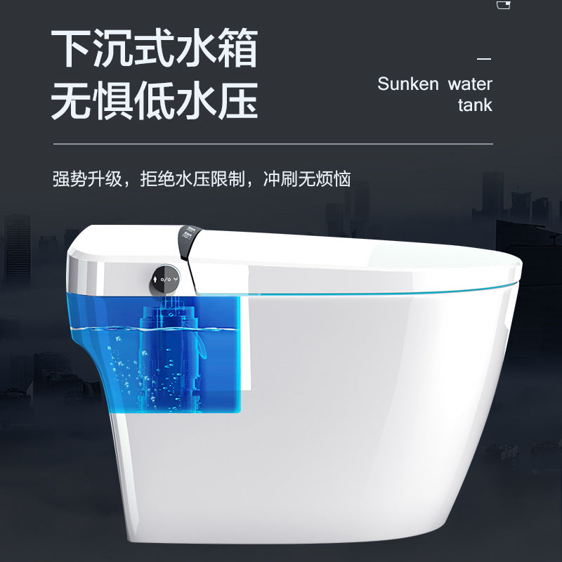 Smart toilet household integrated automatic flip without water pressure limit electric instant toilet wall row