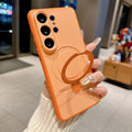 Anti-slip skin-feel magnetic stand case for samsung s26 ultra, drop-proof s25/a57 cross-border protective cover