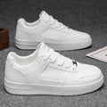 Men's spring new arrivals: breathable white sneakers, trendy and versatile thick-soled athletic casual low-top skate shoes for students