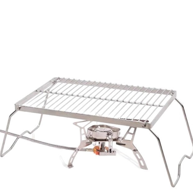 Amazon cross-border hot-selling outdoor camping stove stand, stainless steel bbq grill rack, folding stand, barbecue grill