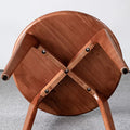 Scandinavian solid wood small coffee table ash wood round side table small apartment living room sofa side table balcony mini round table