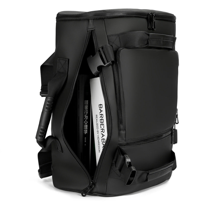 New Men's Backpack Business Large Capacity Computer Bag Multifunctional Shoulder Crossbody Bag Hand Travel Bag Fashion