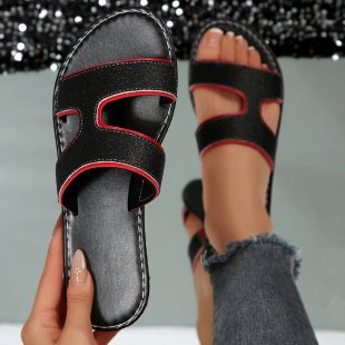 summer new arrival: plus-size women's flat slippers for cross-border e-commerce. available in sizes 36-43. wholesale options available. dropshipping to  and