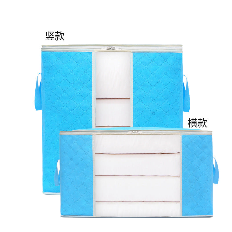 Quilt storage bag, luggage packing, moving bag, large capacity bamboo charcoal household clothes finishing bag,  supply wholesale