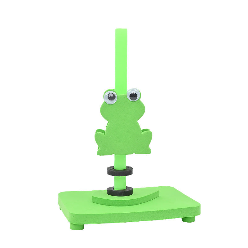Leaping Frog, Elastic Frog Science Small Experimental Science Small Production Handmade DIY Puzzle Teaching Utensils Materials