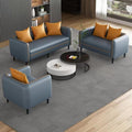 Office sofa leather sofa casual modern office reception guest sofa free combination reception sofa