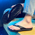 Stylish men's flip-flops: summer outdoor anti-slip casual thongs, thick-soled beach fashion sandals