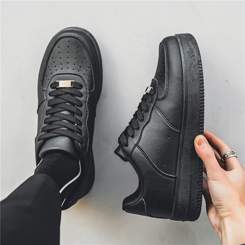 2026 spring men's new breathable air force 1 white sneakers - classic, versatile, casual student athletic shoes, trendy skate shoes