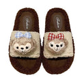 Fluffy slippers women's cartoon cute mickey mouse new autumn winter korean style comfortable home anti-slip cotton slippers women's outdoor wear