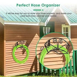 Wrought iron garden retro factory direct sales water pipe rack wall hanging gardening rack storage european style wall decoration