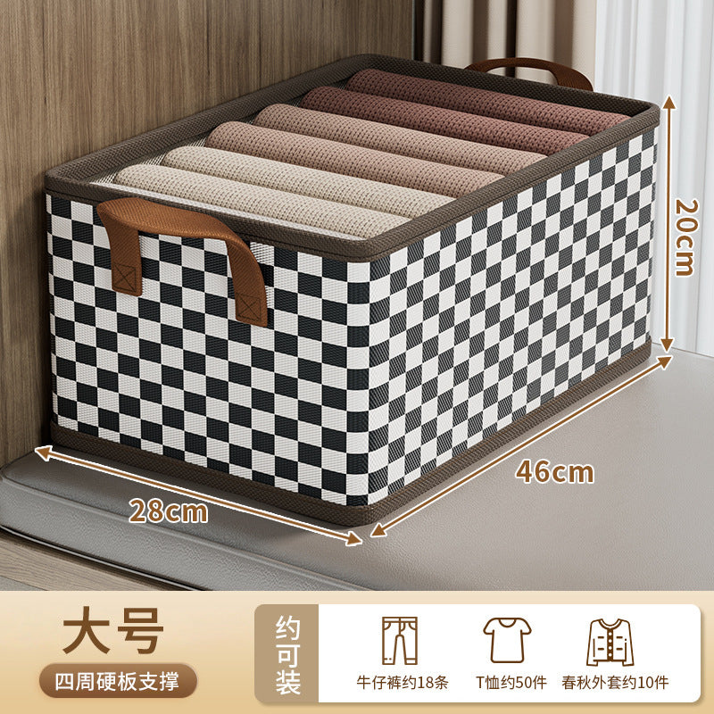 Clothes, pants storage, household drawer-type wardrobe, clothing fabric layering artifact, folding storage basket, finishing box