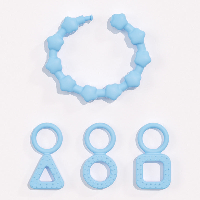 Baby silicone bracelet, toothpaste, baby anti-eating hand glue, gnawing baby teeth, toy pacifier, molar stick