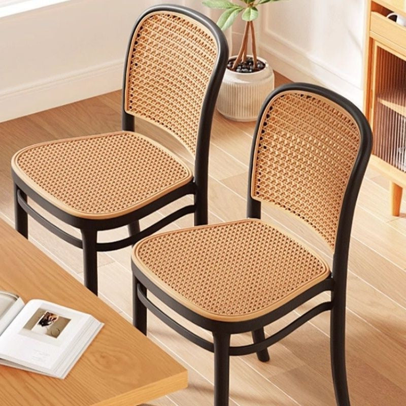 Household dining chairs, commercial dining tables and chairs, plastic rattan chairs, office chairs, antique rattan chairs, backrest chairs, breathable outdoor stools