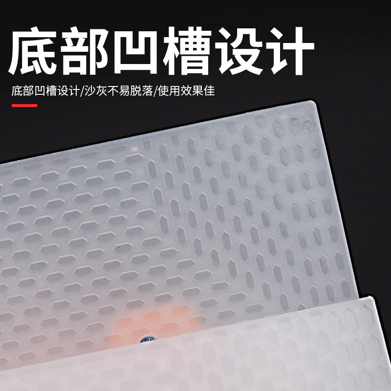 Large plastic flat tempered cement trowel, washboard, gray trowel, mesh plastering board, sand board, mason mason