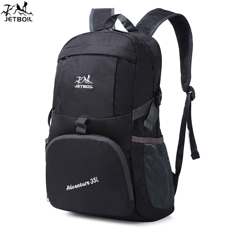 Skin bag foldable nylon travel bag outdoor backpack portable lightweight mountaineering bag advertising gift backpack