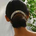Women's hair clip jewelry wholesale: cross-border, light luxury, high-end, full diamond hair comb, baroque retro bridal holiday hair accessories