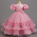 Ready-to-ship new children's formal dress sequin wedding princess dress little girl birthday party dress kids dress
