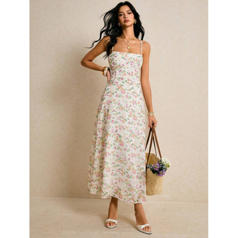fashionnew arrivalfashionelegant strap elegantcasual vacation long suspender dress