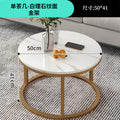 Single coffee table gold frame + 50 white