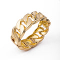 European and american cross-border e-commerce jewelry metal style twist bracelet round irregular electroplated bracelet exaggerated wide version
