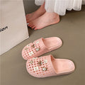 Cut out half-pack slippers for women 2026new arrivaloutwearfashion crocs soft bottom half-pack cartoon bear sandals and slippers for women
