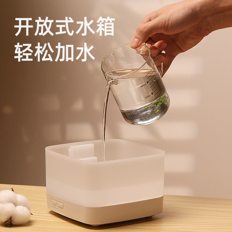2026 cross-border ultrasonic aroma diffuser - usb powered, for home, bedroom, office, desktop, with timer and automatic mist humidifier function