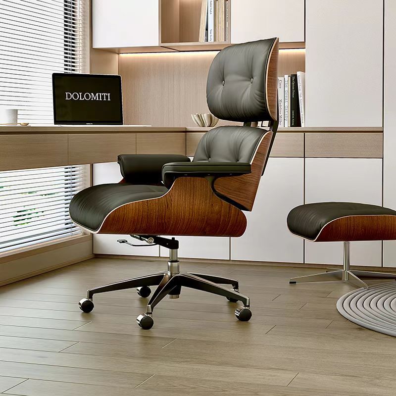 Computer chair office chair eames boss chair for homeplaid business leather executive chair reclining swivel chair