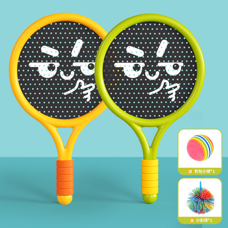 indoor silent racket children's badminton racket indoor and outdoor sports toys family interactive fitness entertainment