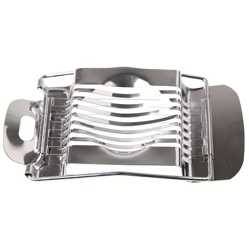 stainless steel egg slicer - multifunctional egg cutter for quick slicing, fancy egg cutting, and fruit slicing