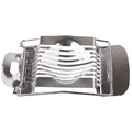 stainless steel egg slicer - multifunctional egg cutter for quick slicing, fancy egg cutting, and fruit slicing