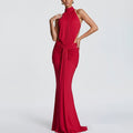 summer new women's fashion: european and american style cross-border dress - stylish, elegant, and high-end halter bodycon maxi dress