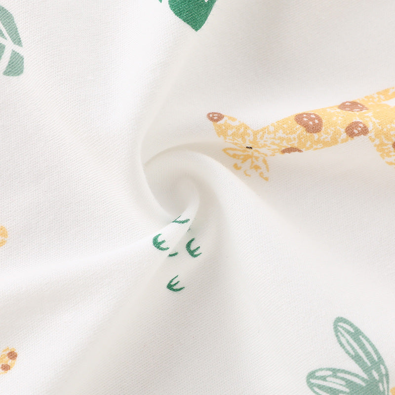 All-season baby clothes: spring/autumn baby belly-banding romper, newborn pure cotton confinement suit, long-sleeve onesie, crawling suit