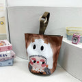 Kids hand-held lunch bag cute forest style lightweight work satchel bag for mothers to travel large capacity canvas bucket bag