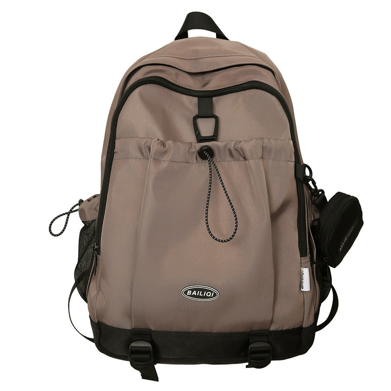 2024 new lightweight travel backpack - minimalist design for men, high school & middle school students, large capacity, women's college student bookbag