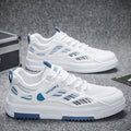 Men's winter breathable white mesh sneakers - trendy, versatile, casual athletic shoes