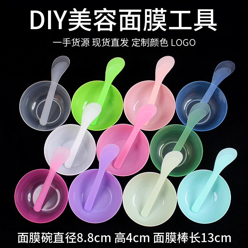 Mask mixing kit #3: mask bowl, mixing spatula, cosmetic bowl, plastic bowl, plastic spatula, scraper, beauty mixing bowl spoon