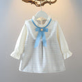 Super cute girl baby dress spring & fall baby dress tweed style princess dress girl spring style dress
