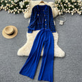 Xiaoxiangfengsuitfemale autumn winterfashion maze return pattern knittingcardiganoutwear with vest + pants