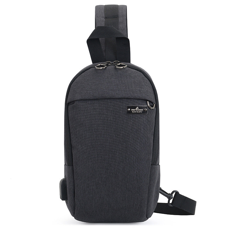 FREE KNIGHT trendy brand small breast bag men's outdoor sports and leisure shoulder bag cross backpack soft messenger bag