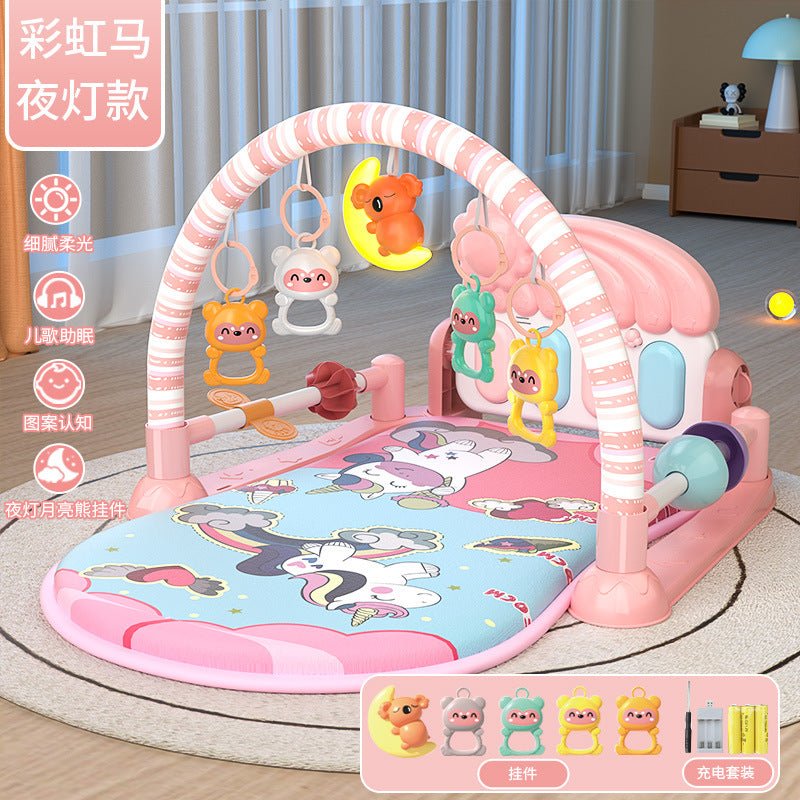 Baby foot pedal piano toy gym activity center - early education & developmental toy for baby boys & girls (0-3 years old) - bouncing & bouncing baby toy