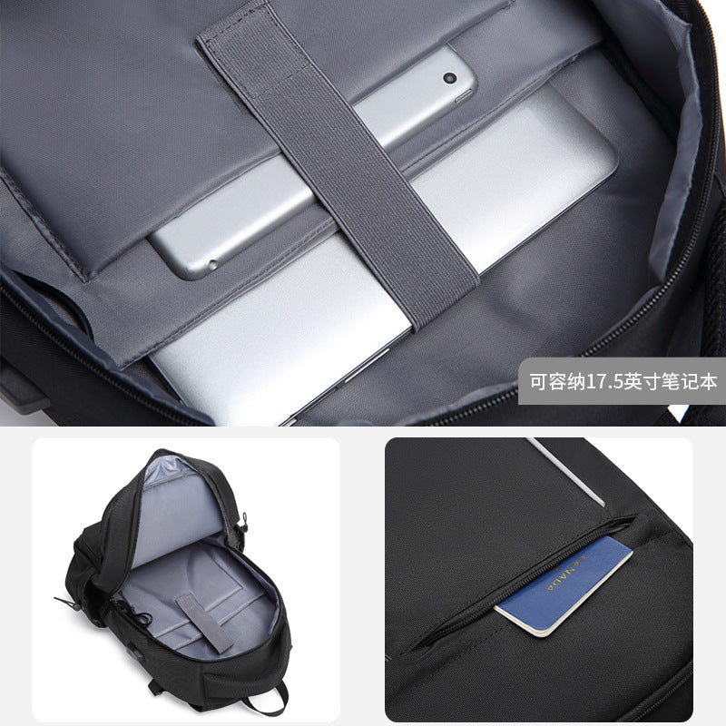 New backpack men's business computer bag leisure travel bag large capacity backpack outdoor large and middle school student schoolbag